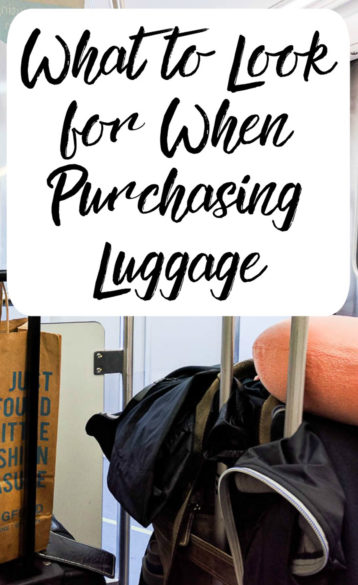What to Look For When Purchasing Luggage